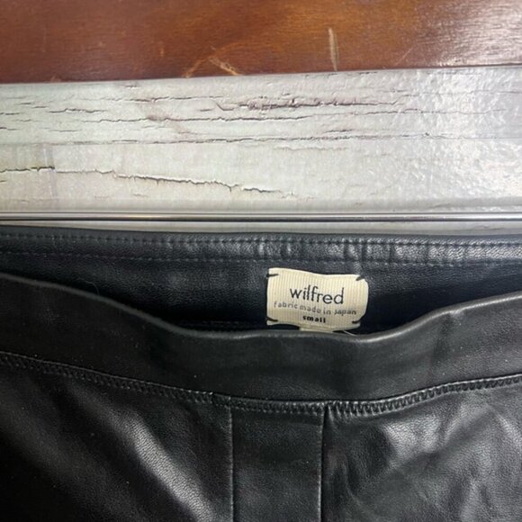 Aritzia wilfred size small Black Leggings faux leather - Picture 4 of 7